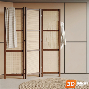 Folding screen Skp Files 